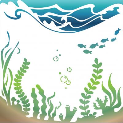 LDRS Creative Stencil - Under the Sea